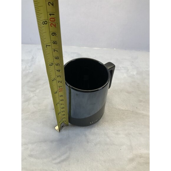 Starbucks‎ 2017 Matte Black Ceramic Mug – 14 oz Glossy Mirror Glaze Coffee Cup - Picture 6 of 6